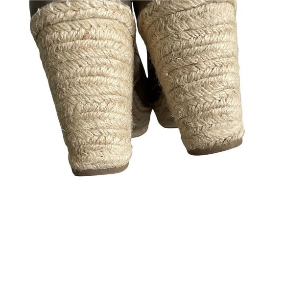 Steve MADDEN Suede Jaylen Wedge Espadrilles Summer Sandals Tan 10 - Picture 11 of 14